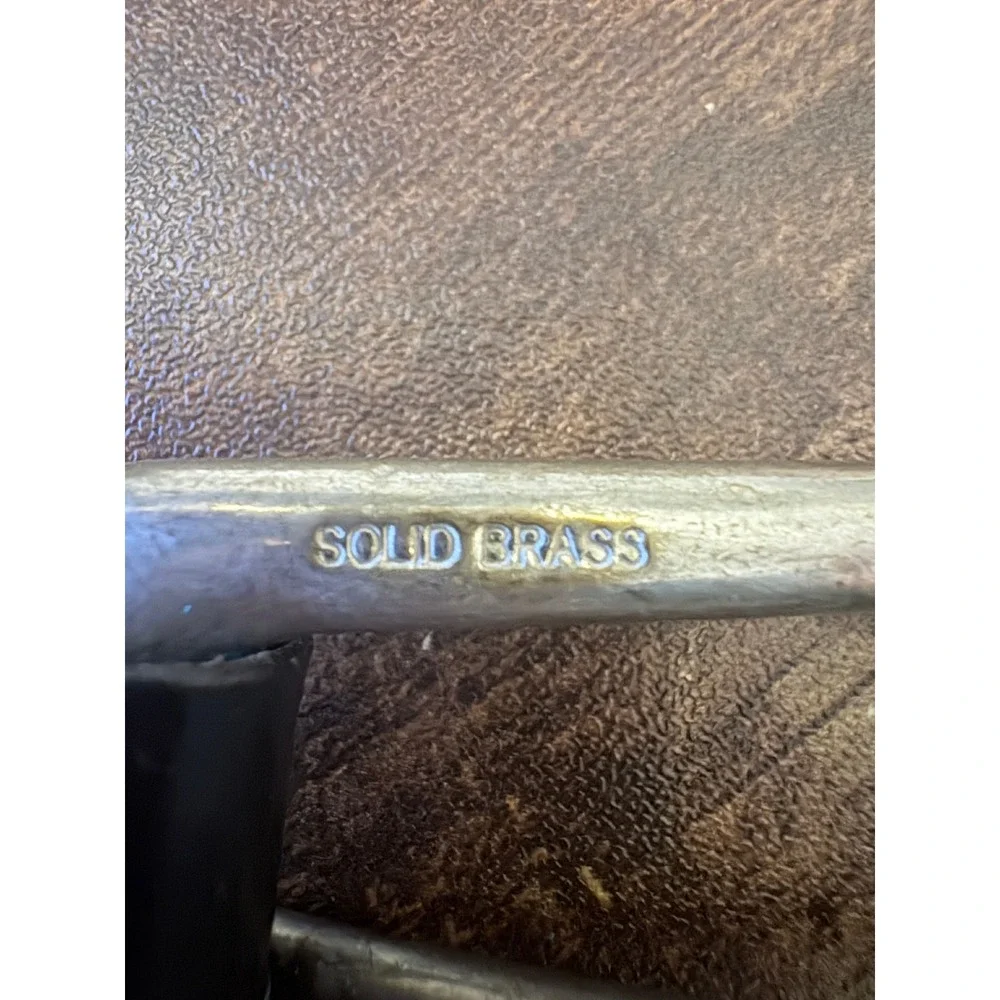 Eddie Bauer Belt Size 40/100 Solid Brass Buckle Made in England